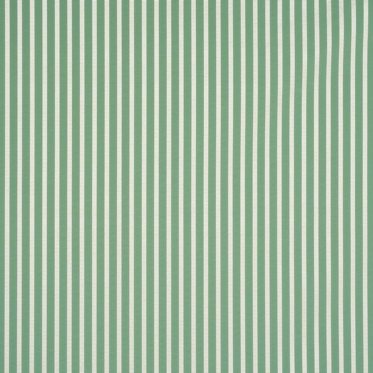 Schumacher 85762 Lincoln Small Stripe Green fabric swatch
