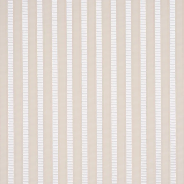 Schumacher 85764 Lincoln Small Stripe Ivory fabric swatch