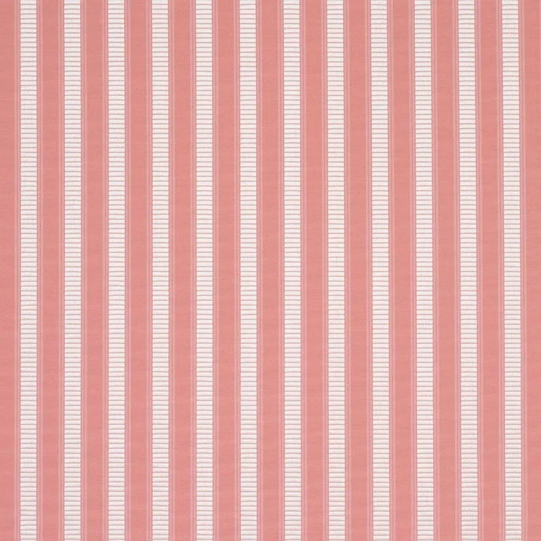 Schumacher 85766 Lincoln Small Stripe Pink fabric swatch