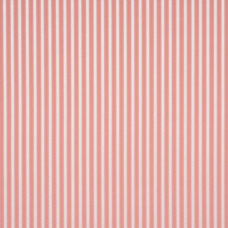 Schumacher 85766 Lincoln Small Stripe Pink fabric swatch