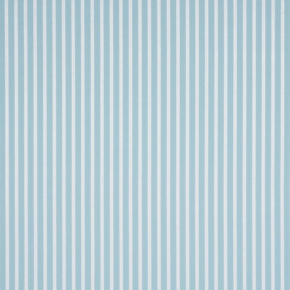 Schumacher 85763 Lincoln Small Stripe Robin's Egg fabric swatch
