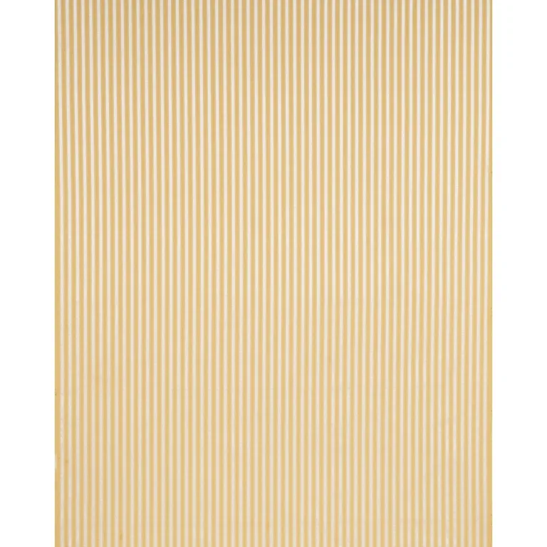 Schumacher 85765 Lincoln Small Stripe Yellow fabric swatch