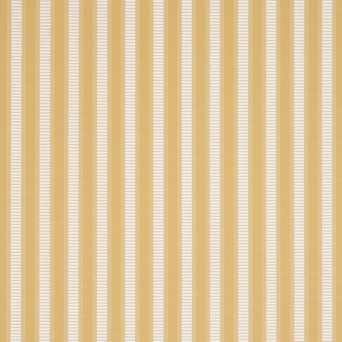 Schumacher 85765 Lincoln Small Stripe Yellow fabric swatch