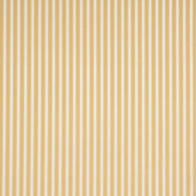 Schumacher 85765 Lincoln Small Stripe Yellow fabric swatch