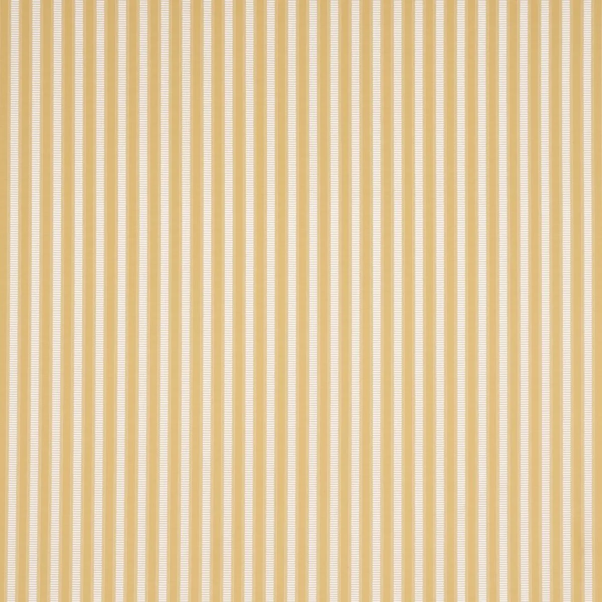 Schumacher 85765 Lincoln Small Stripe Yellow fabric swatch