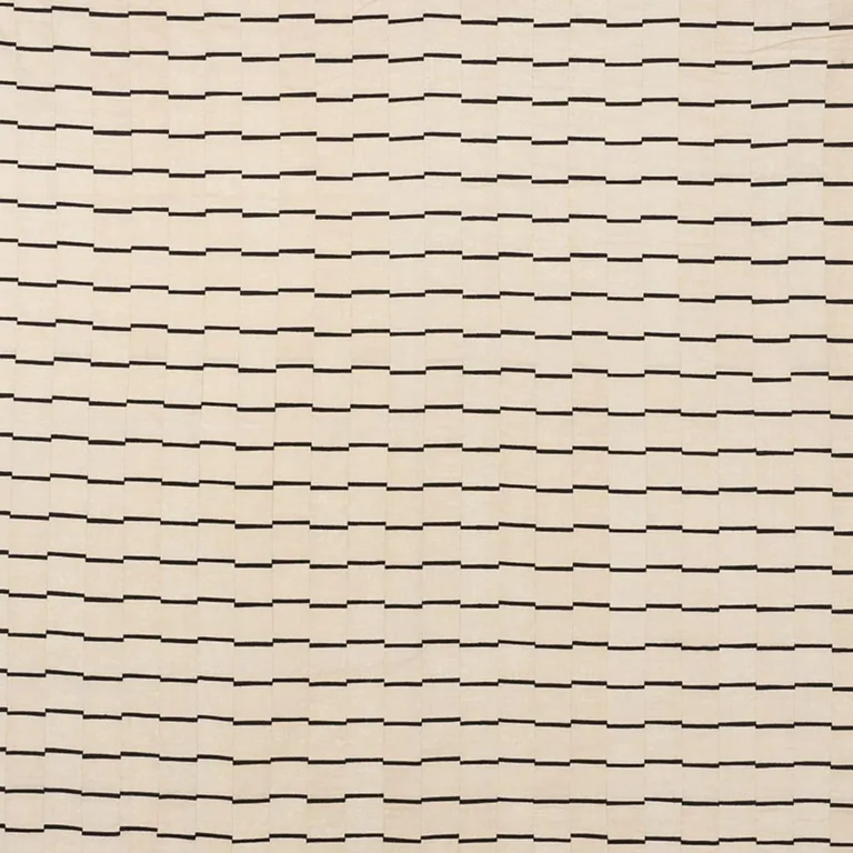 Schumacher 71210 Lines Black fabric swatch