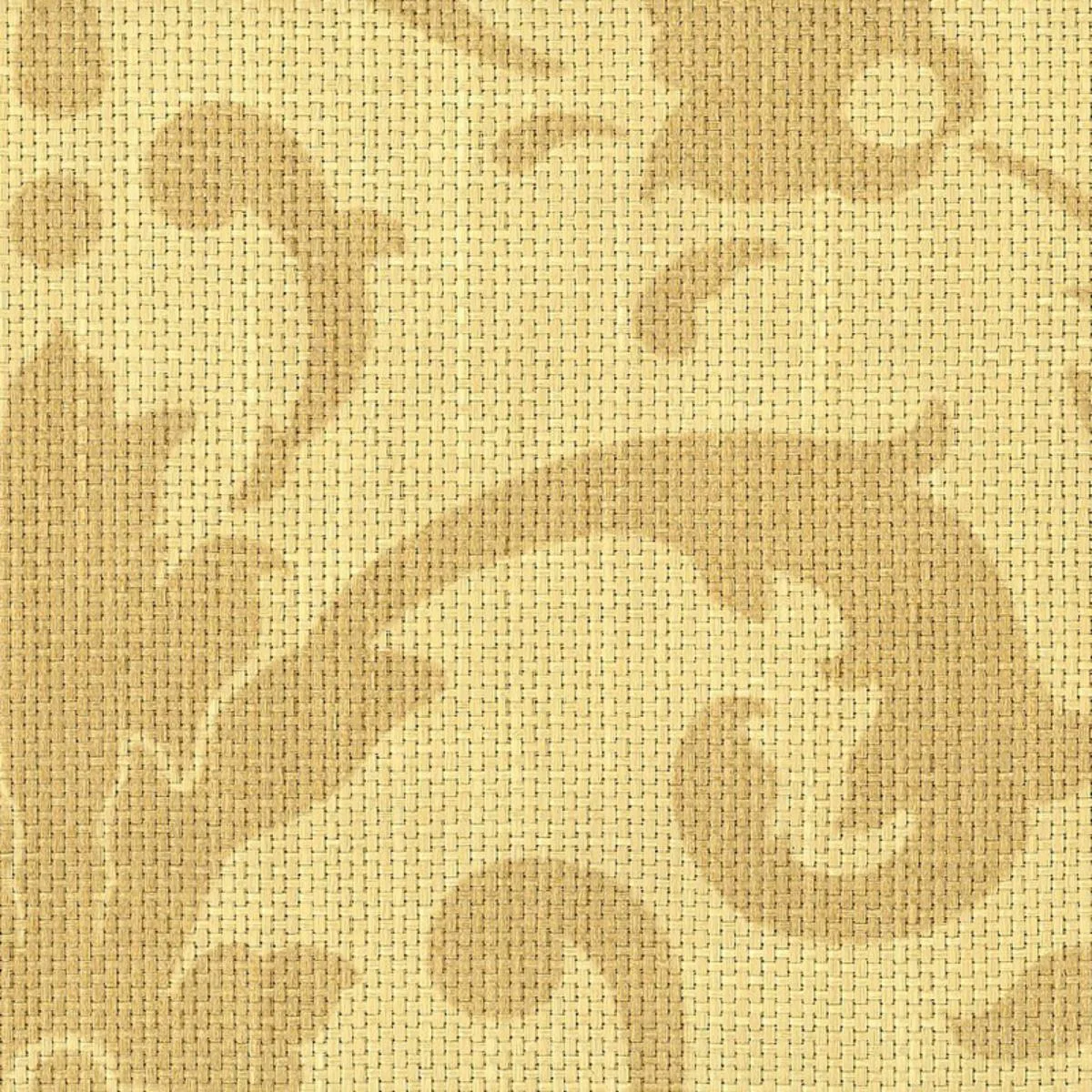 Schumacher 173360 Linwood Raffia Damask Straw fabric swatch
