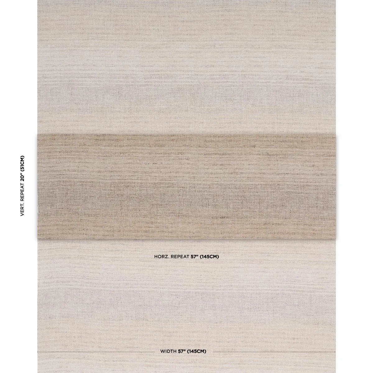 Schumacher 84460 Liora Linen Ombré Natural fabric swatch