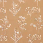 Schumacher 78361 Lisbeth Embroidery Camel fabric swatch