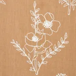 Schumacher 78361 Lisbeth Embroidery Camel fabric swatch
