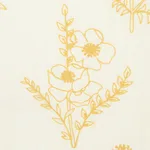 Schumacher 78362 Lisbeth Embroidery Marigold fabric swatch