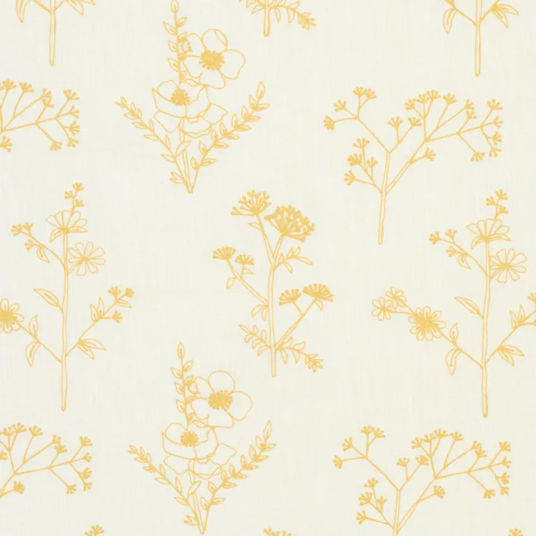Schumacher 78362 Lisbeth Embroidery Marigold fabric swatch
