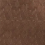Schumacher 72957 Lisboa Velvet Bronze fabric swatch