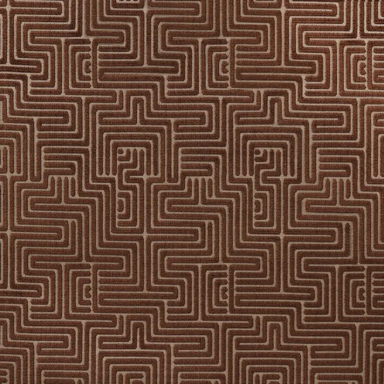 Schumacher 72957 Lisboa Velvet Bronze fabric swatch
