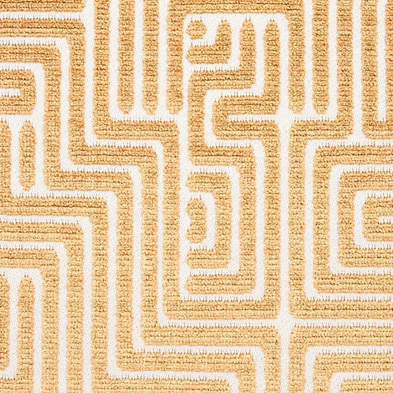Schumacher 72955 Lisboa Velvet Gold fabric swatch