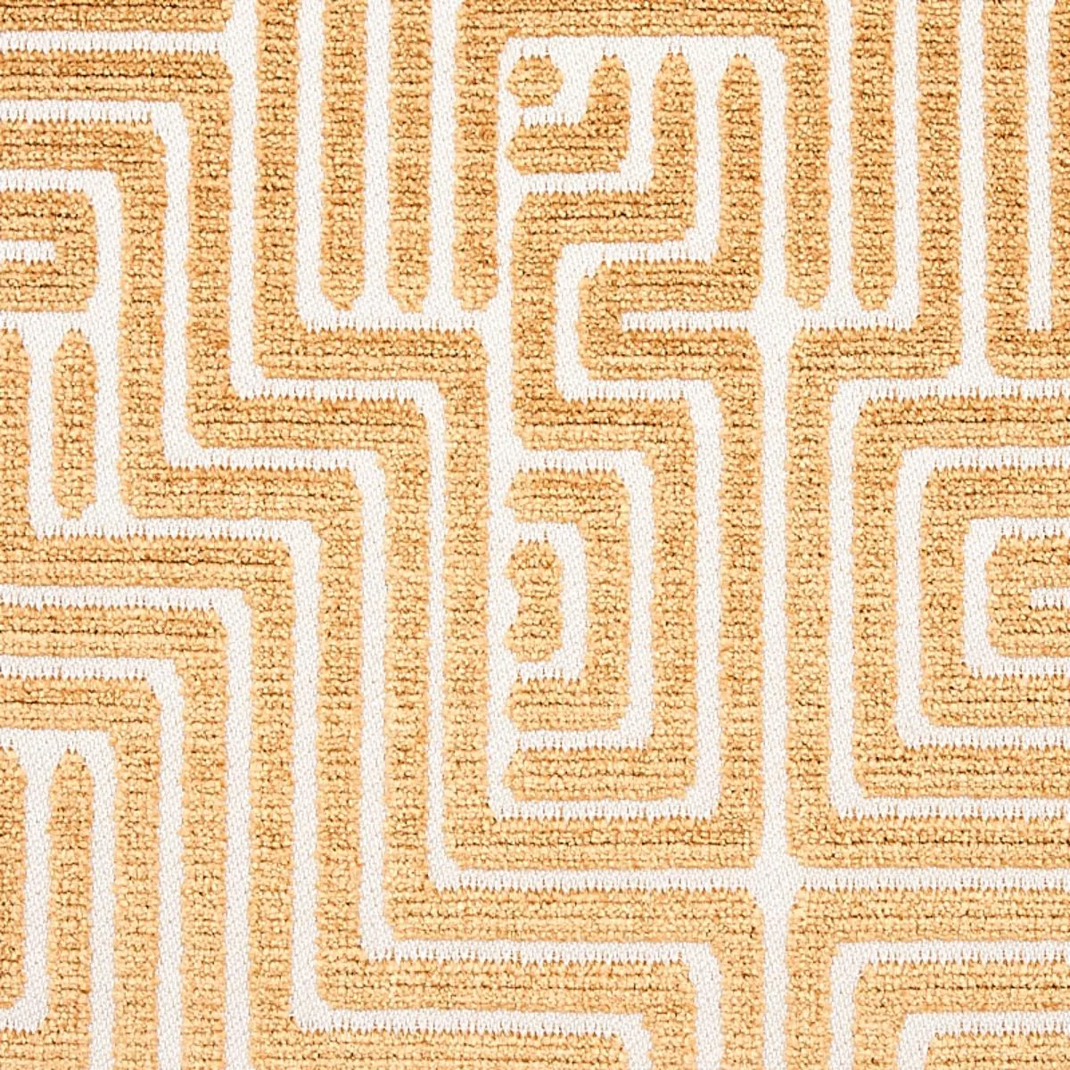 Schumacher 72955 Lisboa Velvet Gold fabric swatch