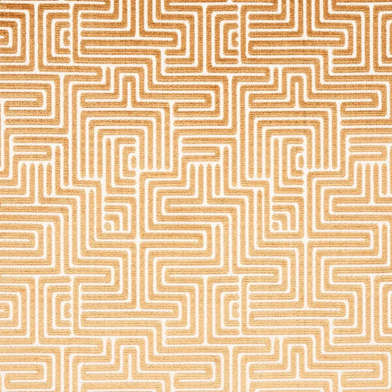 Schumacher 72955 Lisboa Velvet Gold fabric swatch