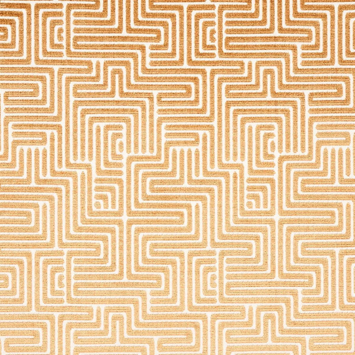 Schumacher 72955 Lisboa Velvet Gold fabric swatch