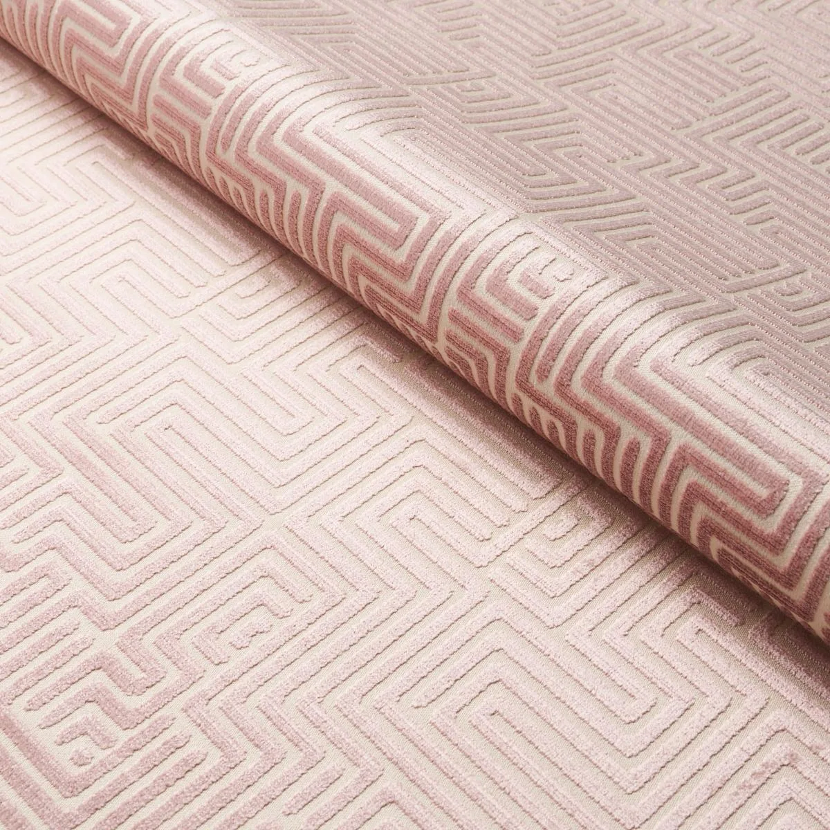 Schumacher 72956 Lisboa Velvet Mauve fabric swatch