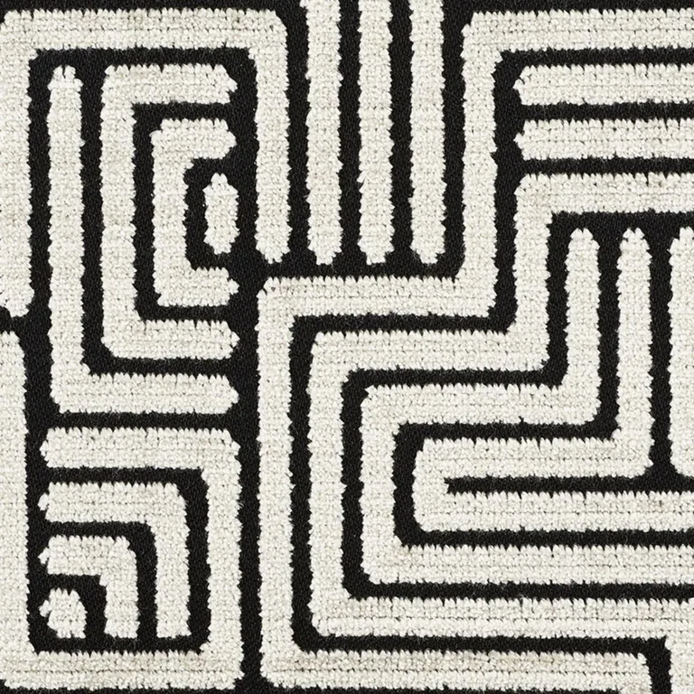 Schumacher 72952 Lisboa Velvet Obsidian fabric swatch