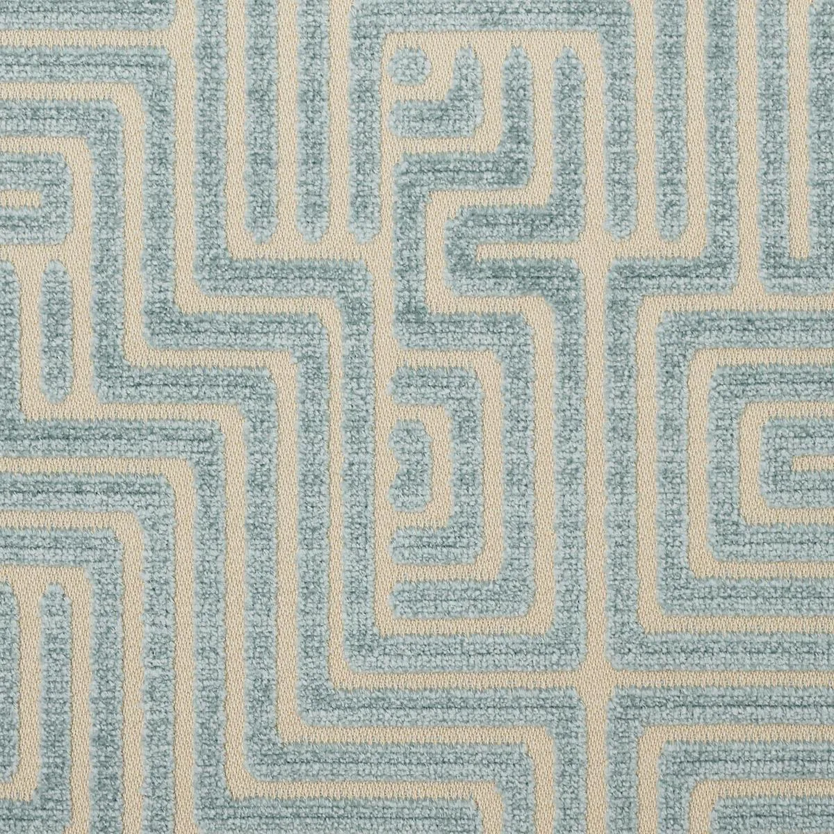 Schumacher 72954 Lisboa Velvet Sky fabric swatch