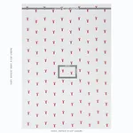 Schumacher 78801 Lobster Embroidery White fabric swatch