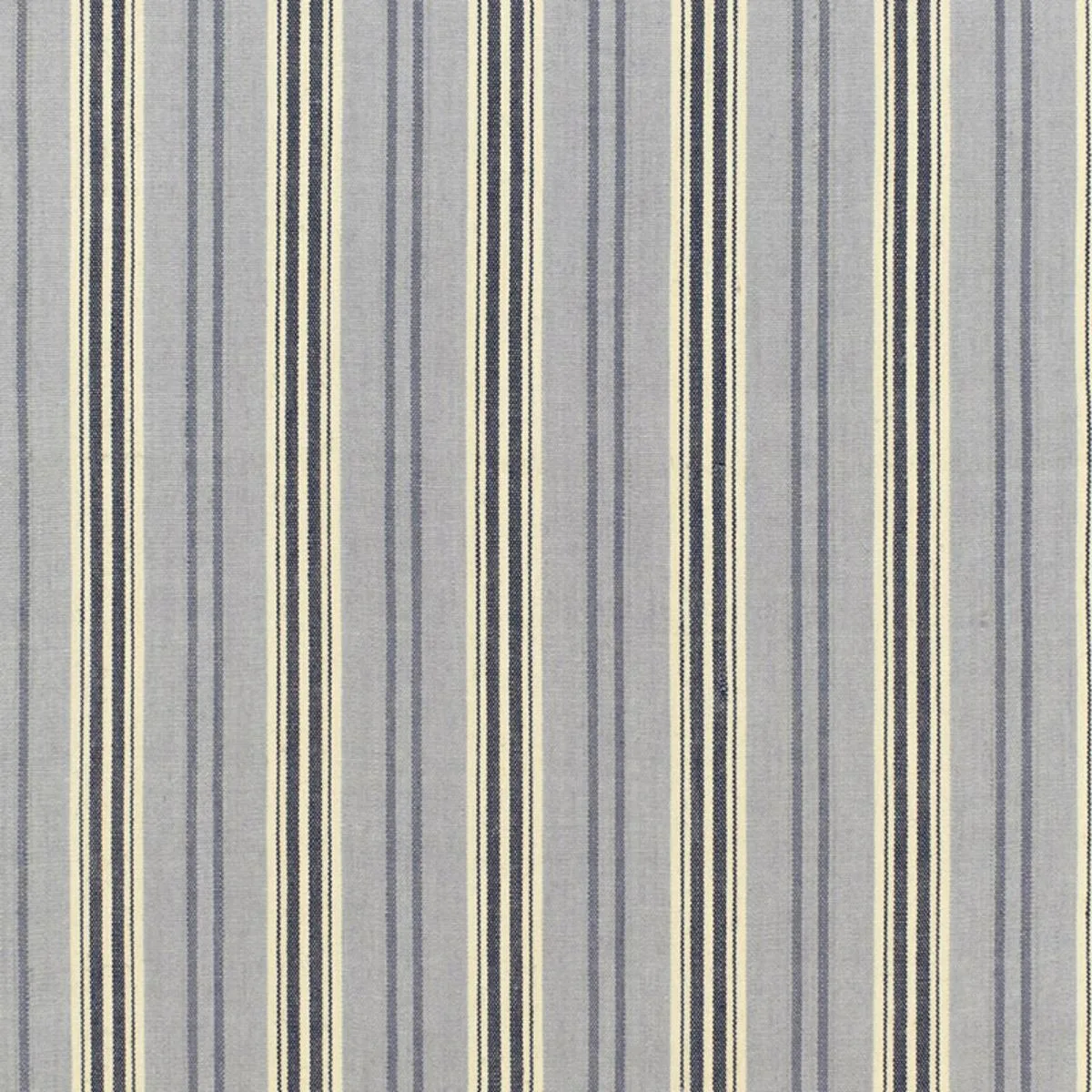 Schumacher 68690 Loire Jute Stripe Bleu fabric swatch