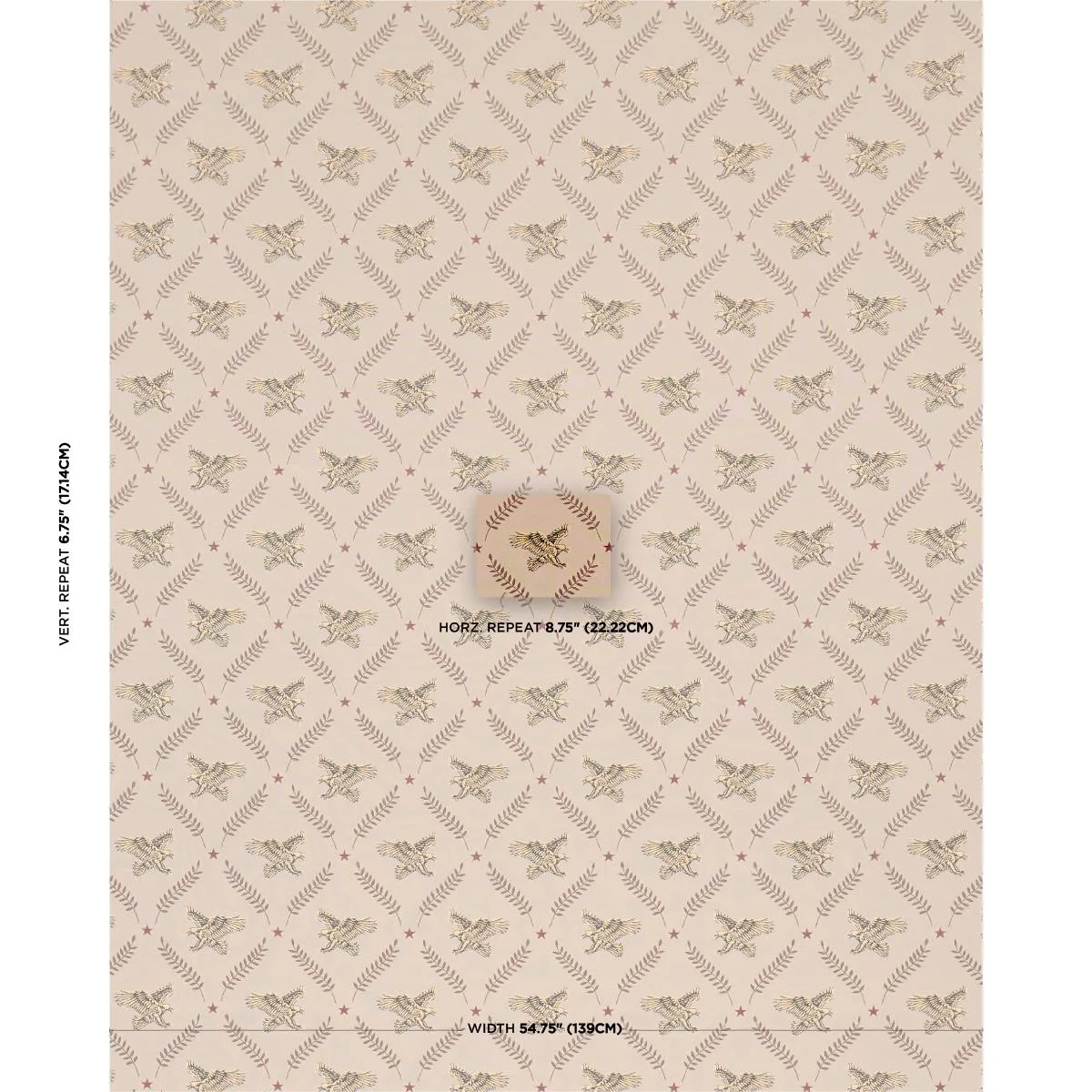 Schumacher 86620 Lolaire Document fabric swatch