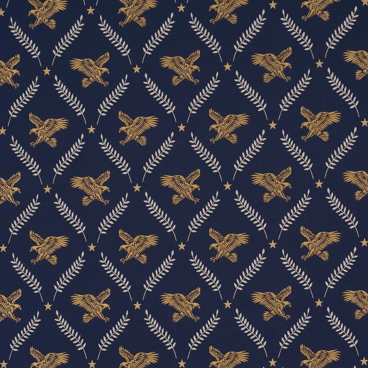 Schumacher 86621 Lolaire Navy fabric swatch
