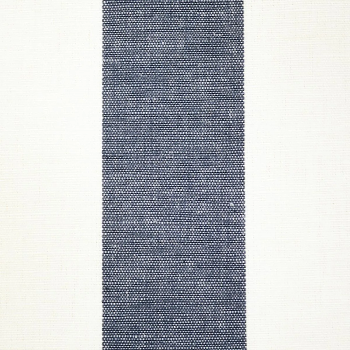 Schumacher 79660 Lolland Linen Stripe Grey & Sand fabric swatch