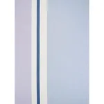Schumacher 79661 Lolland Linen Stripe Lilac & Blue fabric swatch