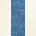 Schumacher 79661 Lolland Linen Stripe Lilac & Blue fabric swatch