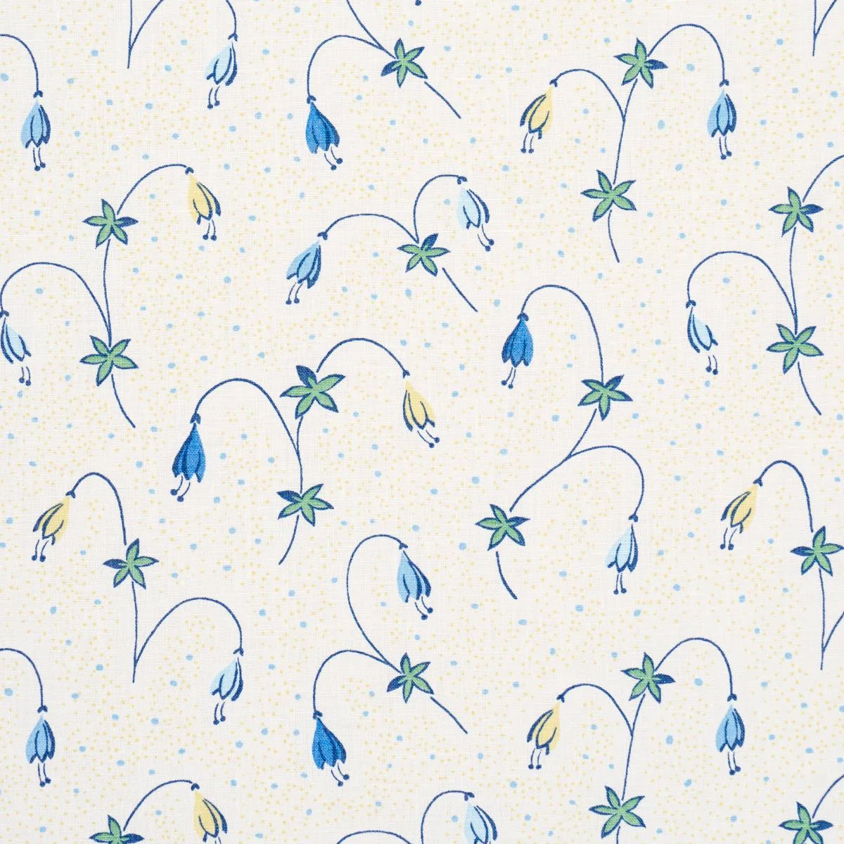 Schumacher 181931 Lolly Floral Blues fabric swatch