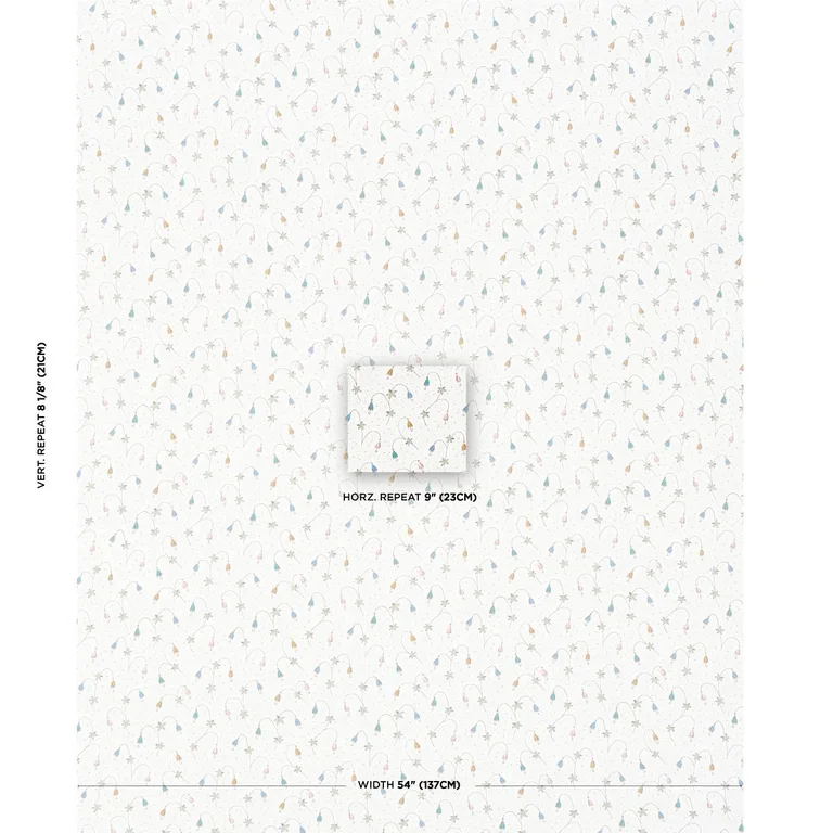 Schumacher 181930 Lolly Floral Confetti fabric swatch