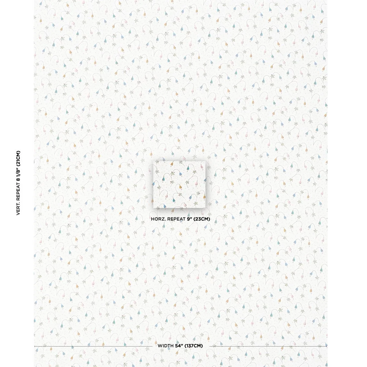 Schumacher 181930 Lolly Floral Confetti fabric swatch