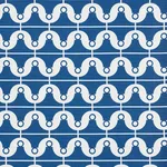 Schumacher 177130 London Bridge Blue fabric swatch