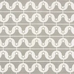 Schumacher 177131 London Bridge Taupe fabric swatch