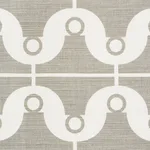 Schumacher 177131 London Bridge Taupe fabric swatch