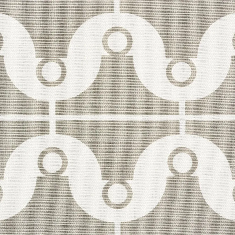Schumacher 177131 London Bridge Taupe fabric swatch
