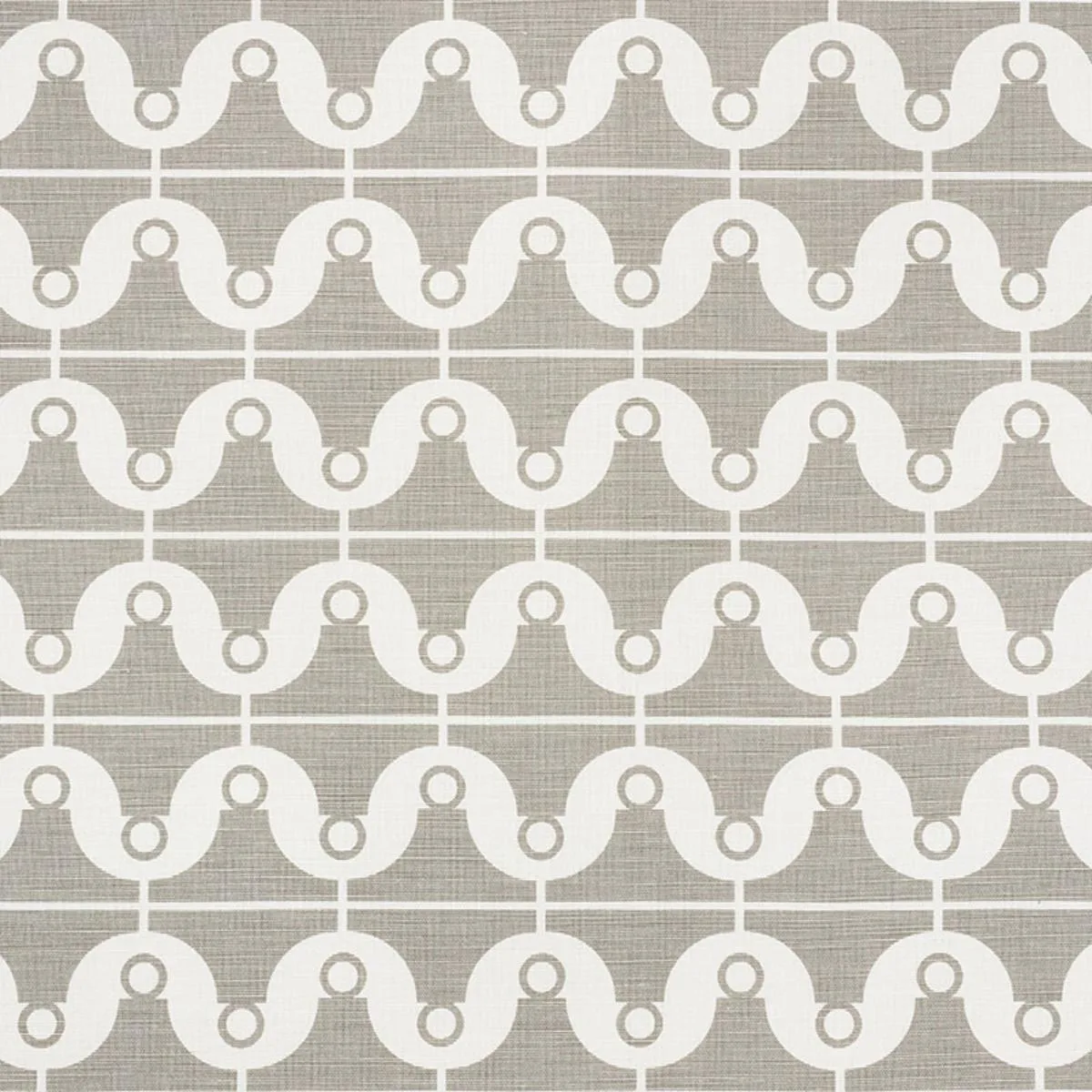 Schumacher 177131 London Bridge Taupe fabric swatch