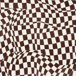 Schumacher 180331 Loose Check Brown fabric swatch