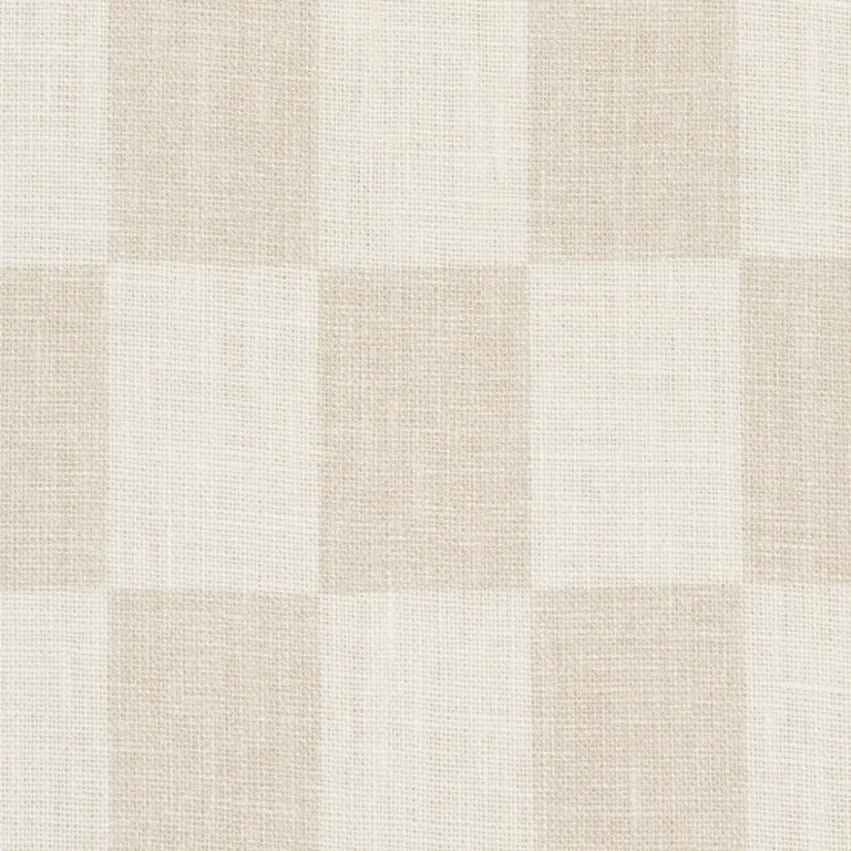 Schumacher 180330 Loose Check Light Neutral fabric swatch