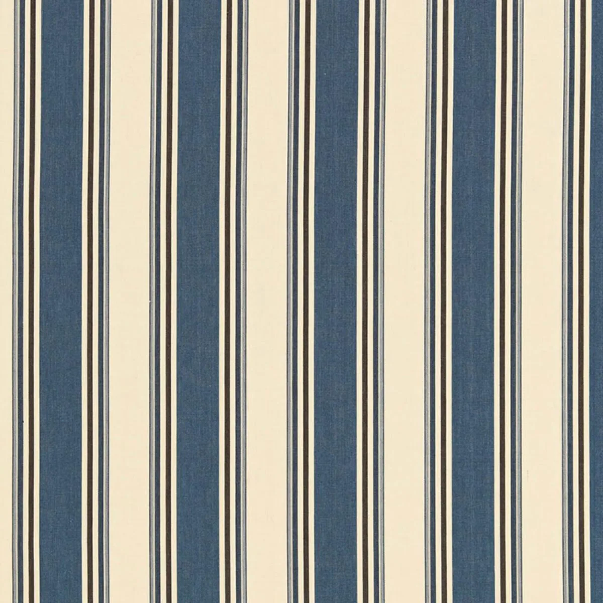 Schumacher 50222 Loren Stripe Marine fabric swatch