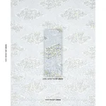 Schumacher 85642 Lorene Sky fabric swatch
