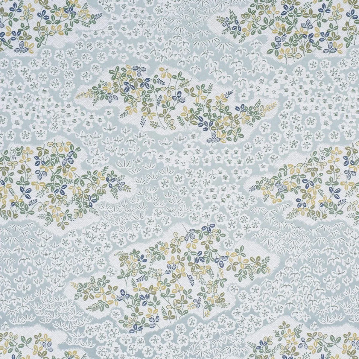 Schumacher 85642 Lorene Sky fabric swatch