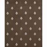 Schumacher 64722 Lorenzo Embroidery Coffee Bean fabric swatch