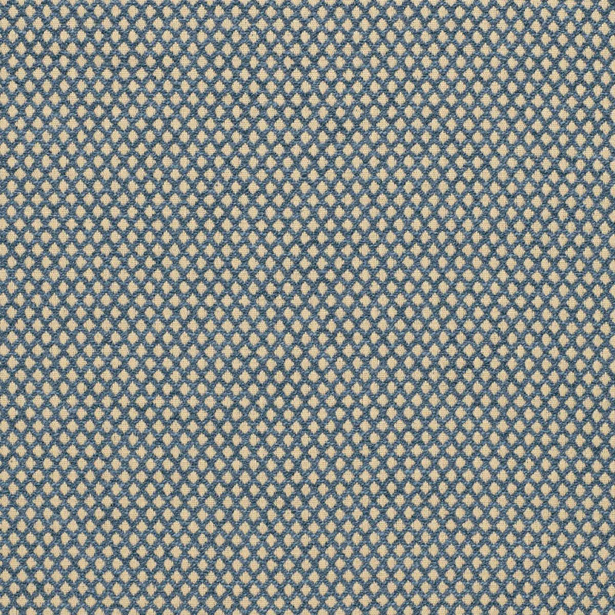 Schumacher 94851 Losange Bouclé Prussian fabric swatch
