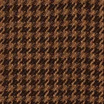 Schumacher 83341 Lotti Linen Houndstooth Brown fabric swatch