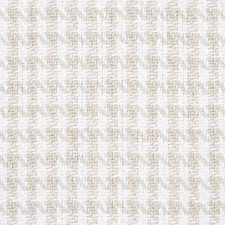 Schumacher 83340 Lotti Linen Houndstooth Grey fabric swatch
