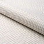 Schumacher 83340 Lotti Linen Houndstooth Grey fabric swatch